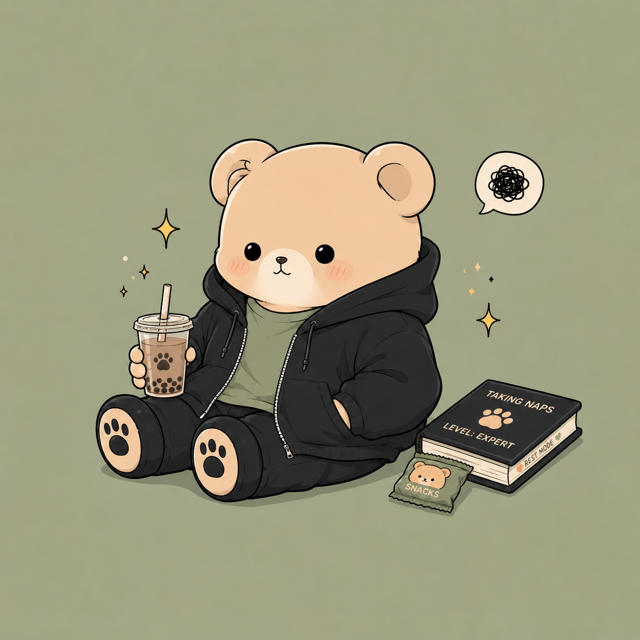 Mocha Bear Hoodie
